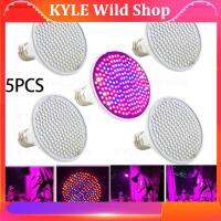 KYLE Wild Shop 5pcs 200 LED Indoor Plant Grow Light phyto Lamp Bulbs UV IR Full spectrum phytolamp Growing growbox tent for Flower Greenhouse