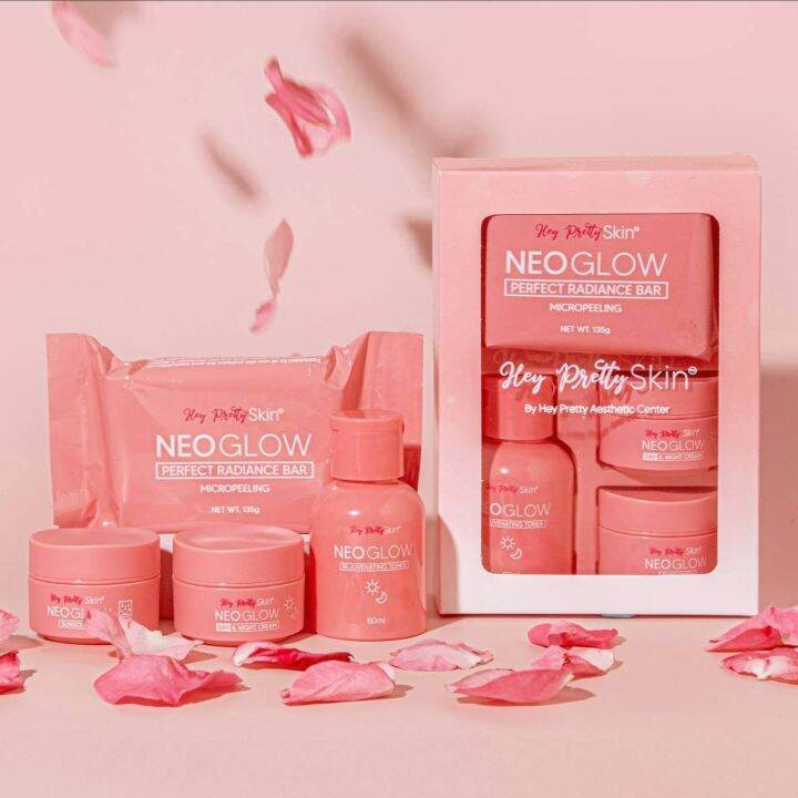 Hey Pretty Skin Neo Glow Rejuvenating Set AntiAging Wrinkles Acne