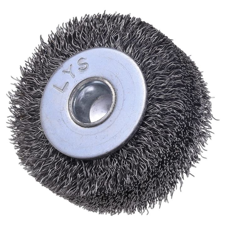 wire-wheel-brush-for-drill-attachment-2-inch-removal-paint-rust-0-0118-inch-carbon-steel-wire-1-4-inch-shank-20000rpm-2pcs
