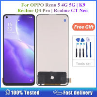 สำหรับ Reno5 5กรัม Reno5 4กรัม K9 Realme Q3 Pro GT Neo TFT จอแสดงผล LCD ประกอบหน้าจอสัมผัสมาร์ทโฟนอะไหล่เปลี่ยน