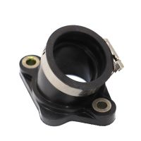 “：{}” Motorcycle Dirt Bike Racing Carburetor Ruer Angled Adapter Inlet Intake Pipe For MIKUNI VM24  OKO28   KOSO30