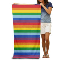 Rainbow Flag Pride Highly Cotton Bath Face Absorbent Premium Quality Lightweight Superfine Fiber Beach Towels