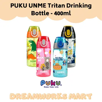 UNME Tritan Straw Bottle 400ml Space