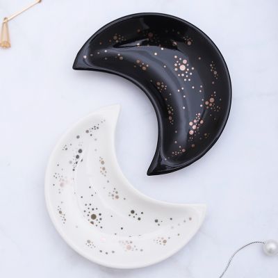 【JH】 Small Jewelry Dish Earrings Necklace Storage Plates Fruit Dessert Display Bowl Decoration Tray