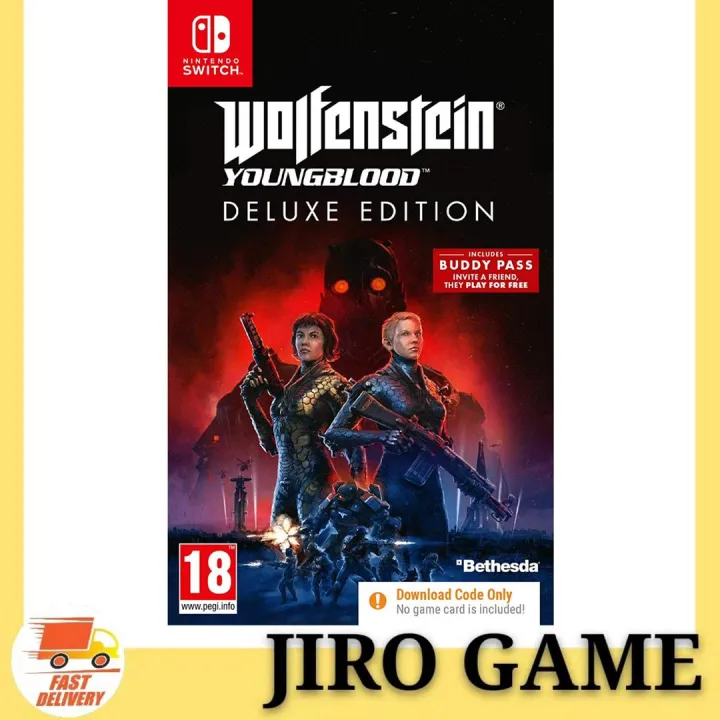 Nintendo Switch Wolfenstein Youngblood Deluxe Edition (Digital Code)(EU ...