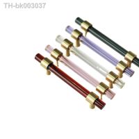 ✺✎ Light Luxury Brass Crystal Glass Door Handles Furniture Wooden Handle Drawer Pulls Kitchen Cabinet Knobs and Handles