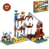 ProudNada Toys ของเล่นเด็ก ตัวต่อเลโก้ เลโก้ โจรสลัด ทหารเรือ PEIZHI PIRATES 201 PCS 0462