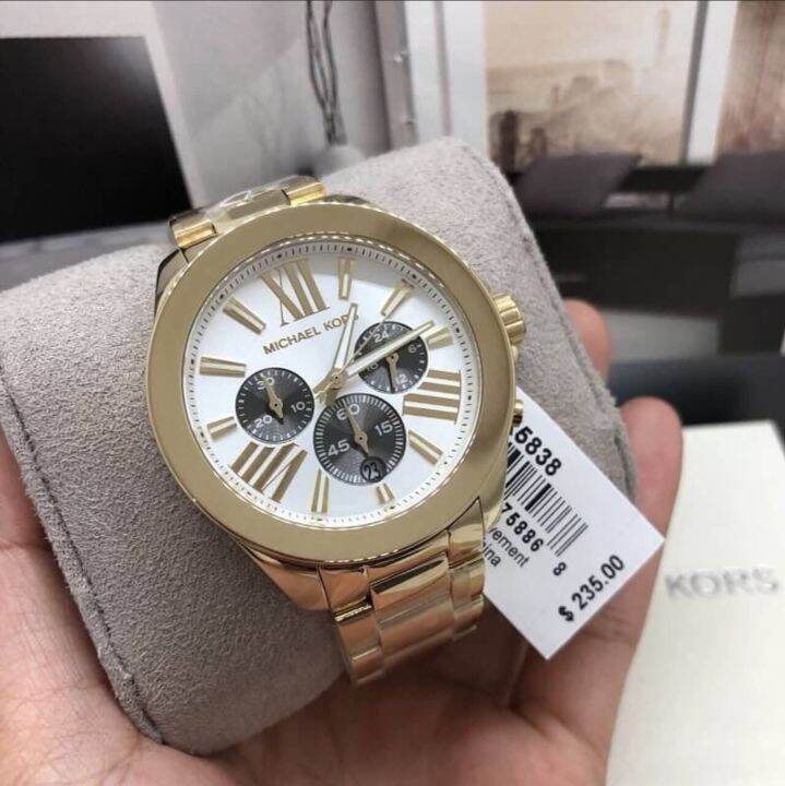 Michael kors wren online chronograph stainless steel watch