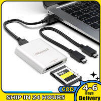 Cfexpress Type B Usb3.1เครื่องอ่านการ์ด Gen2 10Gbps 1DX 3เครื่องอ่านการ์ดอะแดปเตอร์เมมโมรี่การ์ดพร้อมหลอดไฟตัวบ่งชี้แอลอีดี