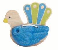 PlanToys  Bird Percussion - peacock ของเล่นดนตรี เพอร์คัสชั่นรูป นกยูง ของเล่นไม้ ของเล่นเสริมพัฒนาการ