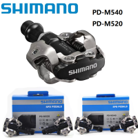 Shimano PD-M540 PD-M520ที่เหยียบจักรยาน MTB แป้นถีบจักรยานจักรยานคันเหยียบล็อคด้วยตนเอง PD-M540/520จักรยาน