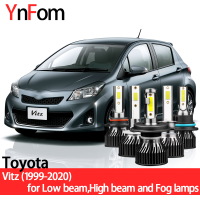 YNFOM LED headlights kit for Toyota Vitz,Turbo P1-P13 1999-2020 Low beam,High beam,fog lamp,car accessories,car headlight bulbs