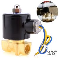 ทองเหลือง3/8 Dc 12V วาล์วน้ำ Npt N/C ปกติปิด10 To100องศาวาล์วไฟฟ้าสำหรับน้ำอากาศแก๊สดีเซลเชื้อเพลิง