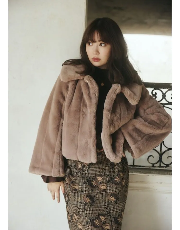 Herlipto short coat 2022 autumn and winter Kojima Haruna