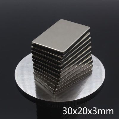 1ชิ้น แม่เหล็กแรงสูง 30x20x3มิล สี่เหลี่ยม 30*20*3มิล Magnet Neodymium 30*20*3mm แม่เหล็ก สี่เหลี่ยม ขนาด 30x20x3mm แรงดูดสูง พร้อมส่ง