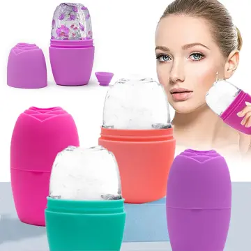 Skin Care Beauty Lifting Contouring Tool Silicone Ice Cube Trays Ice Globe  Ice Balls Face Massager Facial Roller Reduce Acne