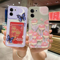 เคสโทรศัพท์โคนัททิวลิปและผีเสื้อกันตกสำหรับ Tecno Camon 20 Premier 5G Camon 20 Pro 4G 5G POVA 5 Pro ปลอกโทรศัพท์มือถือ TPU นิ่ม2023ใหม่ล่าสุดมีในสต็อก