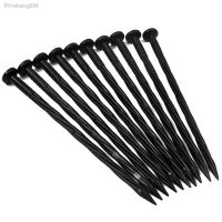 25pcs Tent Lawn Edging Nails Ground Nail Fixing Grass Universal Landscape Plastic Spiral Patio Paver Garden Anchor Stakes Black