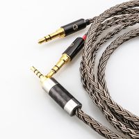 High Quality 16Core Silver Plated Headphone Upgrade Cable For Hifiman HE4XX HE-400i 2x3.5mm