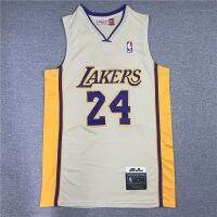 เสื้อแจ็กเก็ตกีฬาคอวีปักลายเสื้อโค้บ Nba24 Jersey Basket Lakers 08-09 Jersey Basket