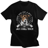 【Hot】 Mens Large T-shirt
 Grunge Style Jack Russell Terrier T Shirt Men Short Sleeve Casual Dog Friend Tshirt Distressed Print Cotton Tee Harajuku Gift แฟชั่นแขนสั้นผ้าฝ้าย