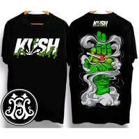 KUSH Original เสื้อยืดดีไซน์อินเทรนด์ 2023 องค์ประกอบใหม่ท่าทางรูปแบบอุรังอุตังร็อคโลหะเสื้อผ้าด้านหน้าภาพใหญ่ผ้าฝ้าย 100% สีดำและสีขาวด้านบน