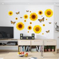 Print Wall Stickers Removable Vinyl Flowers Decals Wallpaper Household Room Decoration