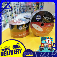 แผ่นดีวีดี เอชพี DVD-R HP ปริ้น printable 16x 4.7gb 120min ของแท้ (50/Pack)