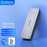 ORICO M2 SATA SSD nvme enclosure Aluminum SATA 10Gbps NVMe 10Gbps PCIe Type C M.2 SSD Enclosure M Key Solid State Drive Case