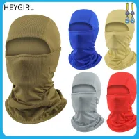 HEYGIRL Bandana Windproof ป้องกันแสงแดดหมวกคลุมหมวกกันน็อกขี่จักรยานศีรษะมีฮู้ดผ้าพันคอเดินป่าหมวก Seluruh Wajah ผ้าคลุมหน้าขี่จักรยาน Balaclava ระบายความร้อนที่คอ