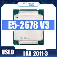 Intel Xeon ดั้งเดิมใช้ E5 CPU V3 2.5G ให้บริการ LGA 2011-3 E5 2678V 3เดสก์ท็อปพีซี Xeon V3สนับสนุนเมนบอร์ด X99 Gubeng