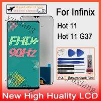 ZZOOI Original LCD For Infinix Hot 11 X662 X662B LCD Display Touch Screen DigitizerFor Infinix Hot 11 G37 X689F Replacement