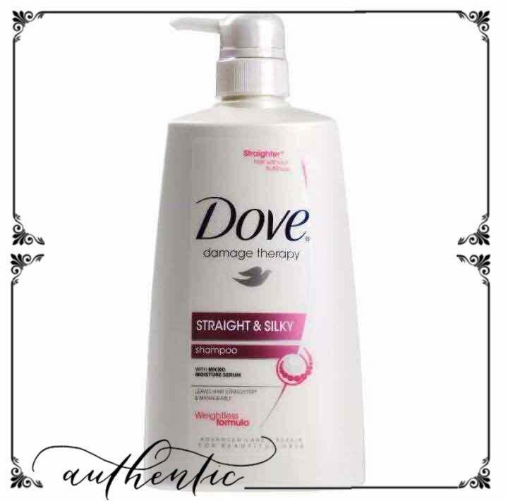 Dove Straight And Silky Shampoo 640ml for men & women anti dandruff