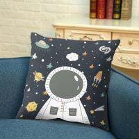 Hot Sales！Cushion Case Cartoon Removable Polyester Creative Space Design Pillowcase for Household