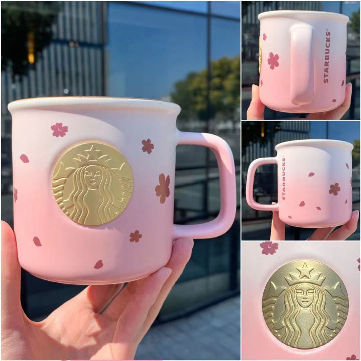 Starbuck Tumbler Starbuck 2021 Gradient Pink Cherry Blossoms Classic ...