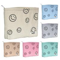 Smiling Face Portable Cosmetic Storage Bag Large Capacity Travel Makeup Case Small Item Organizer During Shopping for Women candid