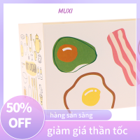 ?【HOT SALE】MUXI กล่องกระดาษบรรจุภัณฑ์แซนวิช10ชิ้นที่วางขนมปังเค้กขนมปังในครัว