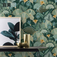 [hot]Custom European retro hand-painted Green Plant Wallpaper bedroom living room TV background wall decorative mural papel DE parede