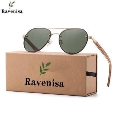 Ravenisa Men Polarized Sunglasses Driving Sun Glasses Women Brand Designer Male Vintage Pilot Sunglasses Outdoor UV400 GR9001