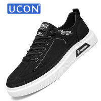 UCON รองเท้านักเรียนอินเทรนด์ใส่ได้ทุกคู่39-44,รองเท้าแฟชั่นผู้ชายรองเท้าผ้าใบสบายๆกลางแจ้งเข้ากับทุกชุด