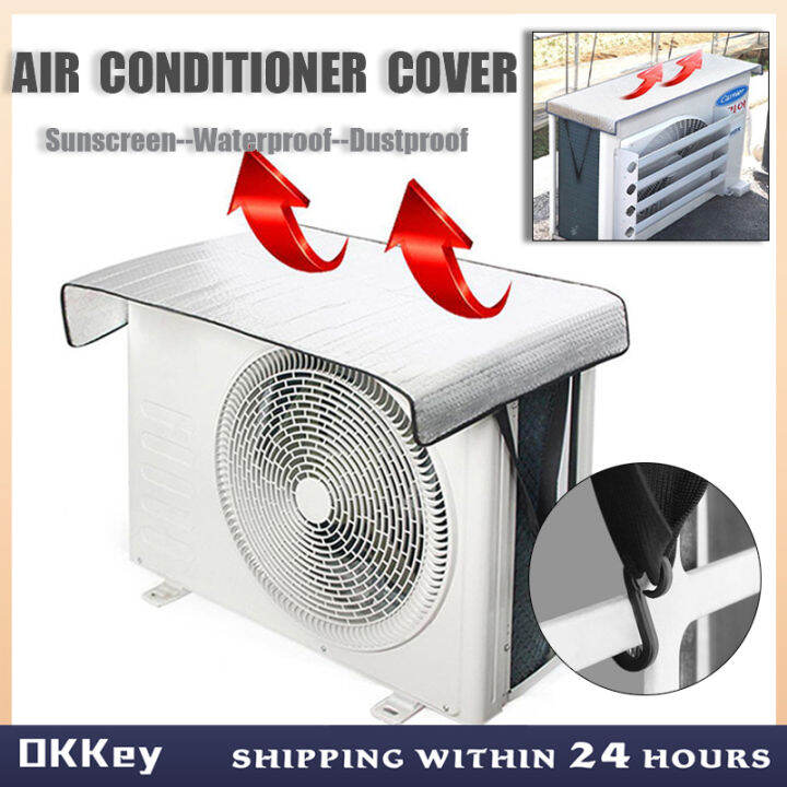 Aircon Cover Outdoor Unit Heat Insulation And Energy Saving Lazada PH