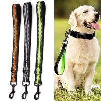 Dog Leash Short Dogs Leash Reflective Leashes for Large Dogs Walking Nylon Short Rope Car Seat Belts for Dog Traveling Pet Chain Collars