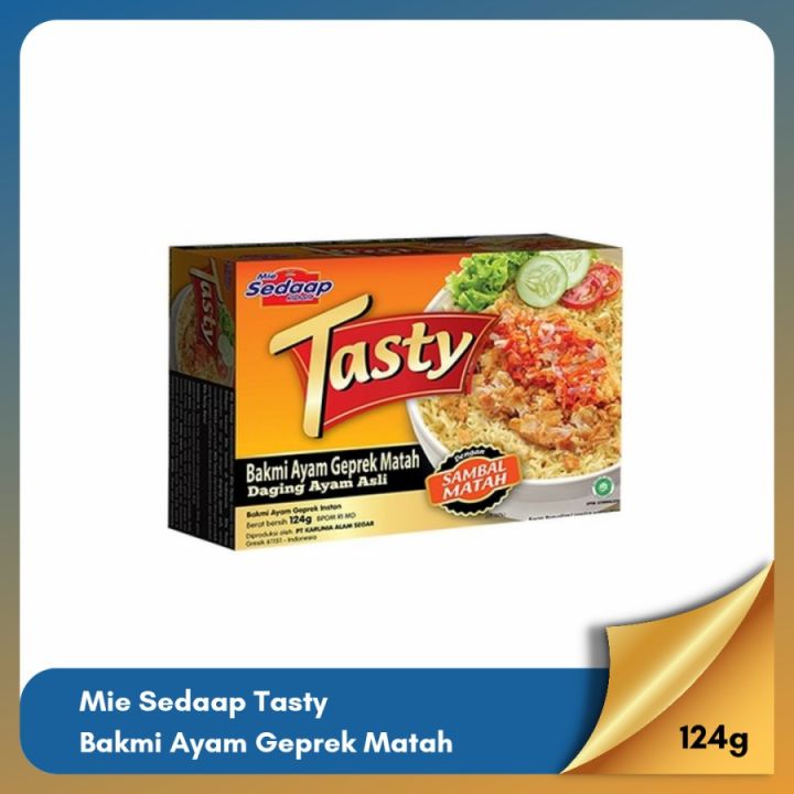 Mie Sedaap Tasty Bakmi Ayam Geprek Matah 124 Gram Lazada Indonesia