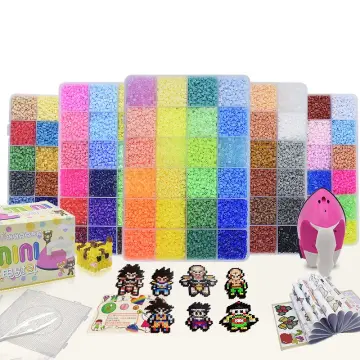 24/72 colors box set hama beads toy 2.6/5mm perler educational Kids 3D  puzzles diy toys fuse beads pegboard sheets ironing paper - Realistic  Reborn Dolls for Sale