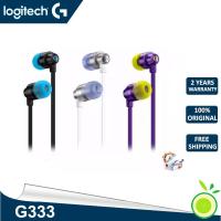 Logitech G333 3.5mm Wired Gaming Earphones Line Control Microphone Earphones for PC, mobile, Xbox, PlayStation, Nintendo