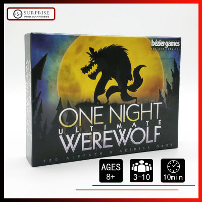 【 Stock】One Night Ultimate Werewolf เกมปาร์ตี้เกมกระดานภาษาอังกฤษ