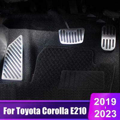 สำหรับ Toyota Corolla E210 2019 2020 2021 2022 2023คันเหยียบอลูมิเนียมที่หุ้มคันเร่งเบรคน้ำมันโฟมกรองสารชีวเคมี