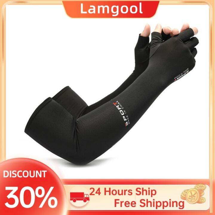 2pcs-sport-arm-sleeves-cycling-running-fishing-climbing-arm-cover-sun-uv-protection-ice-cool-sleeves-with-5-finger-cuff-sleeves