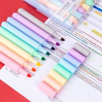 Haile 8Pc Macaron Series Highlighter Art Markers Pastel Fluorescent Pens Graffiti Drawing School Office Stationary SuppliesHighlighters  Markers