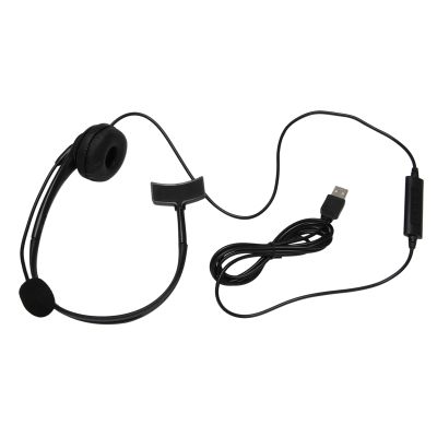 USB Call Center Headset with Noise Cancelling Mic Monaural Headphone for PC Home Office Phone Service Plug and Play